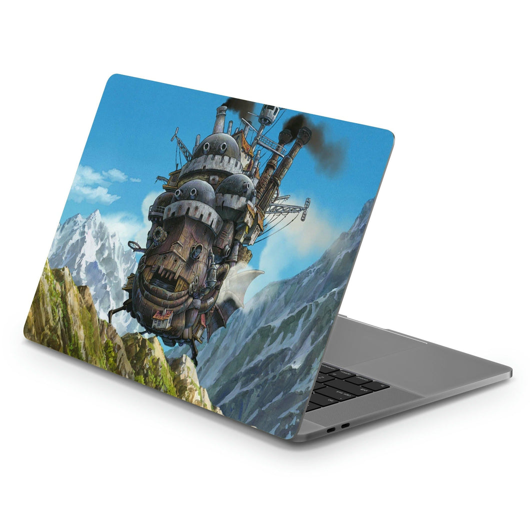 The walking castle Macbook Skin