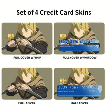 Load image into Gallery viewer, Thorfinn from Vinland Saga Minimalistfor Desktop  Credit Card Skins (4-in-1 Pack)
