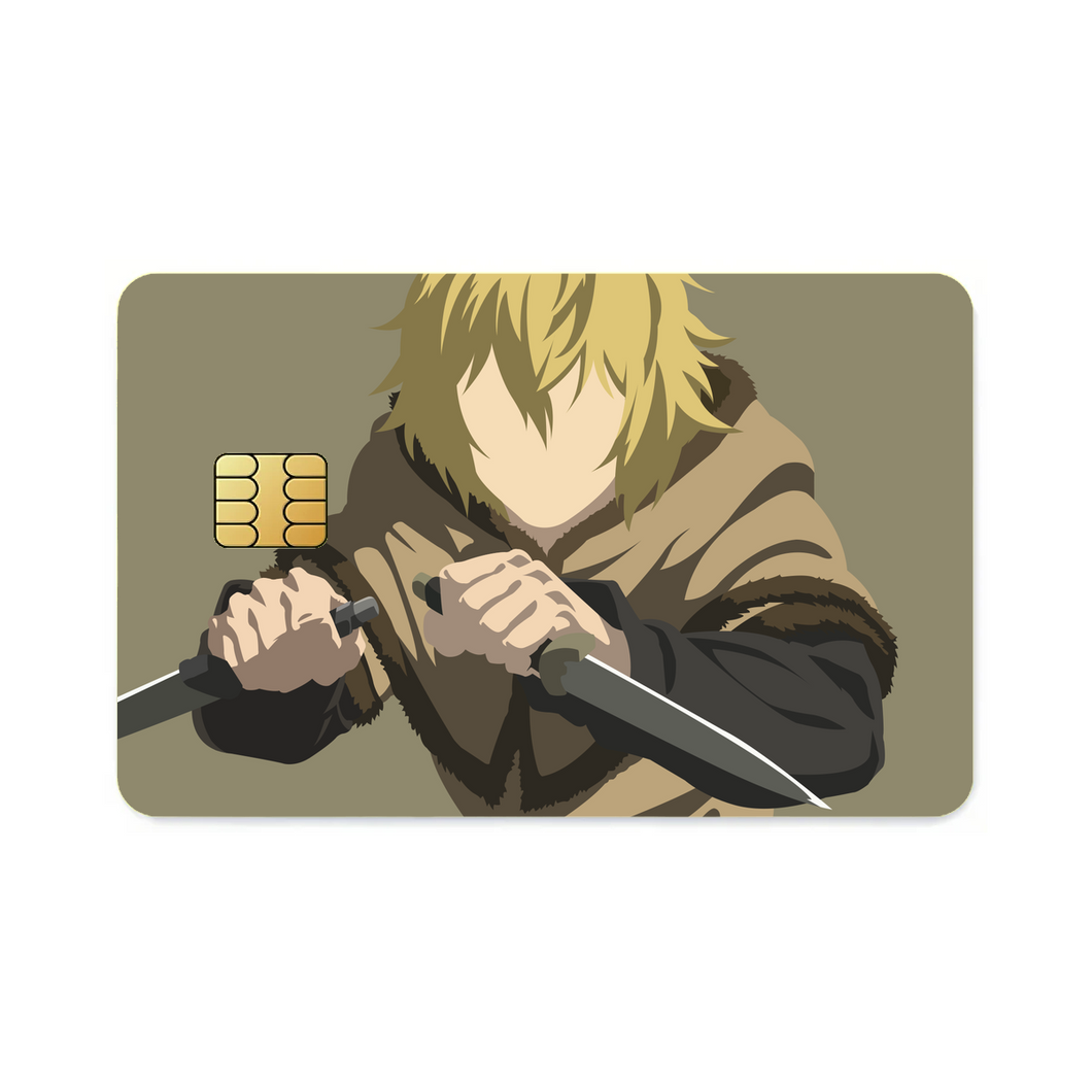 Thorfinn from Vinland Saga Minimalistfor Desktop  Credit Card Skins (4-in-1 Pack)