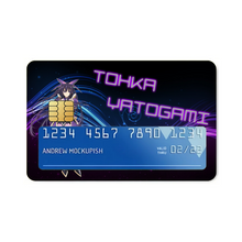 Load image into Gallery viewer, Tohak Yatogami - Purple  Credit Card Skins (4-in-1 Pack)
