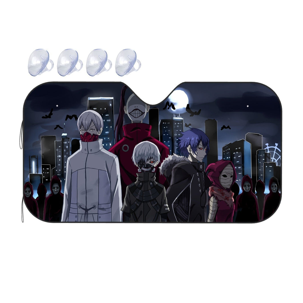 Tokyo Ghoul Ken Kaneki, Eto Yoshimura, Ayato Kirishima  Car Sunshade