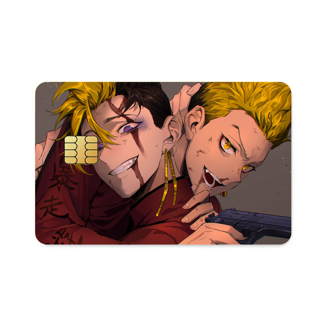 Tokyo Revengers Kazutora Hanemiya  Credit Card Skins (4-in-1 Pack)