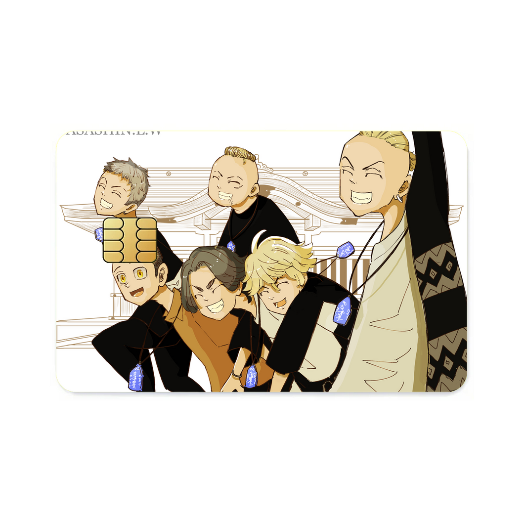 Tokyo Revengers Keisuke Baji, Kazutora Hanemiya  Credit Card Skins (4-in-1 Pack)