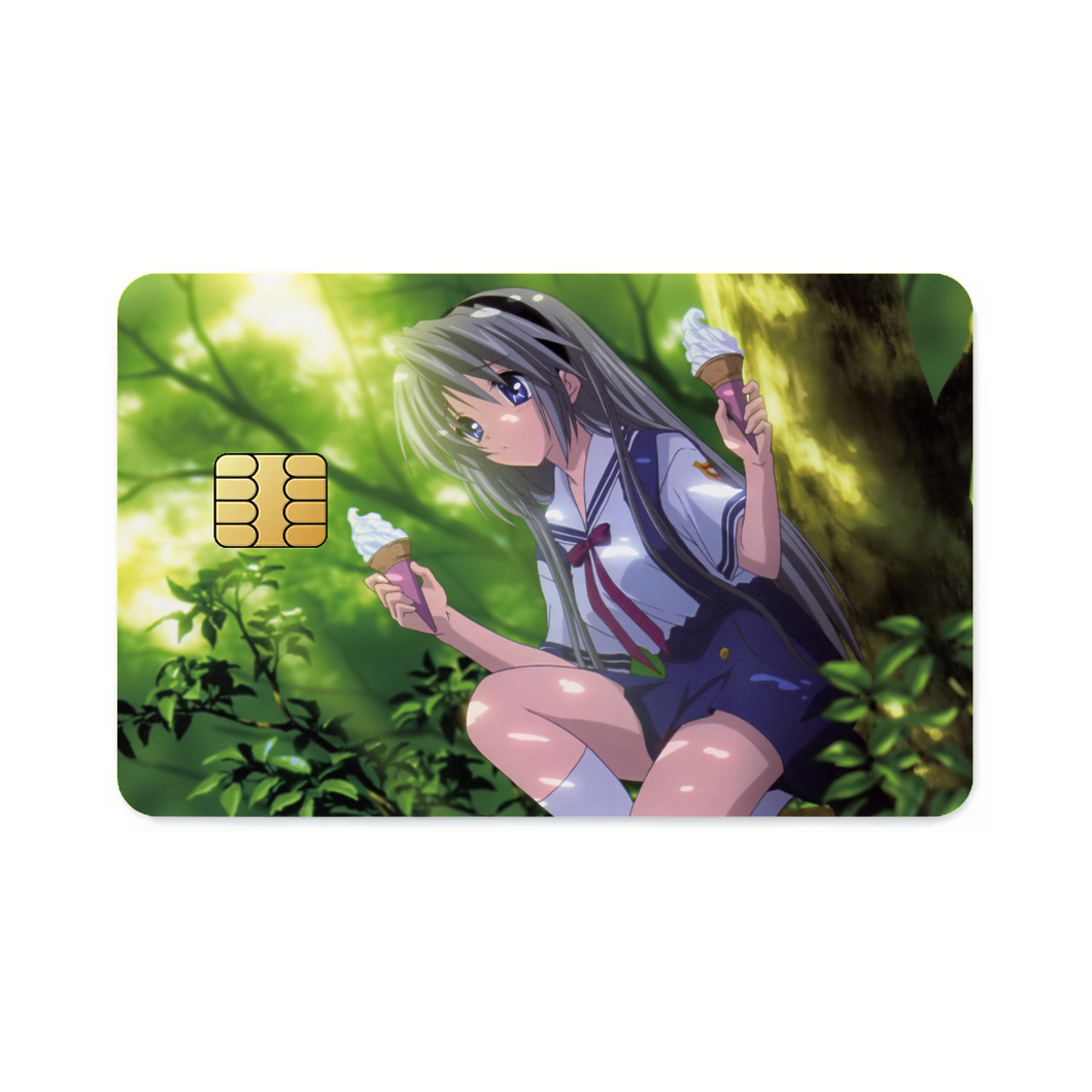 Tomoyo Sakagami  Credit Card Skins (4-in-1 Pack)