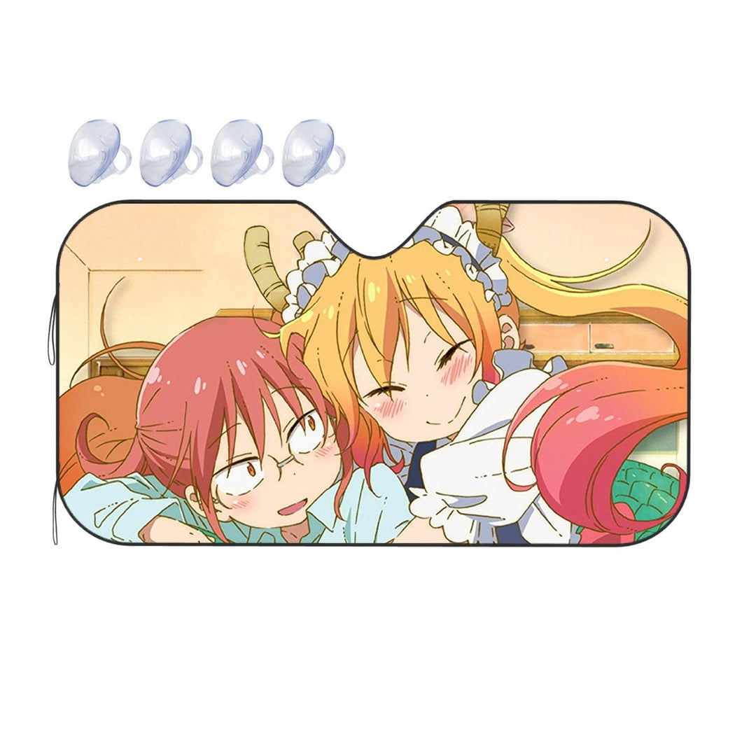 Tooru and Kobayashi  Car Sunshade