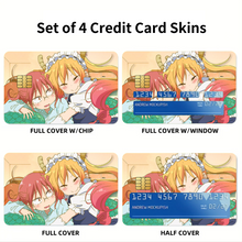 Load image into Gallery viewer, Tooru and Kobayashi  Credit Card Skins (4-in-1 Pack)
