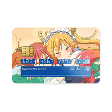 Load image into Gallery viewer, Tooru and Kobayashi  Credit Card Skins (4-in-1 Pack)
