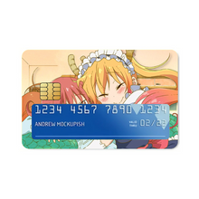 Load image into Gallery viewer, Tooru and Kobayashi  Credit Card Skins (4-in-1 Pack)

