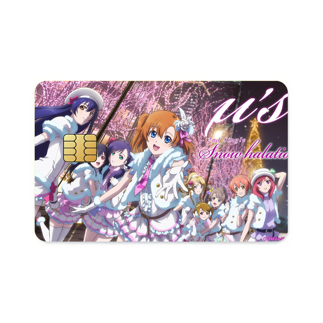 U's 2nd single- Snow Halation  Credit Card Skins (4-in-1 Pack)