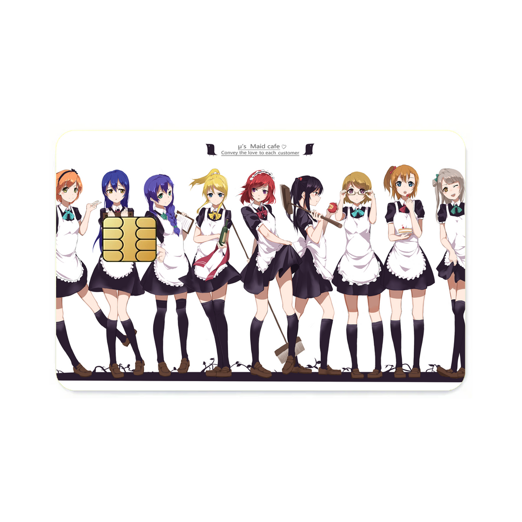 U's - maid cafe  Credit Card Skins (4-in-1 Pack)