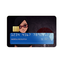 Load image into Gallery viewer, uchiha sarada  Credit Card Skins (4-in-1 Pack)
