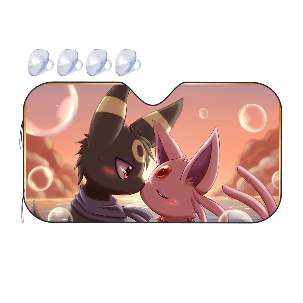 Umbreon and Espeon Car Sunshade