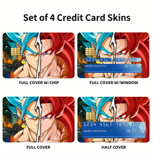Load image into Gallery viewer, Vegeto + Gogeta  Credit Card Skins (4-in-1 Pack)
