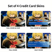 Load image into Gallery viewer, Vinland Saga - Thorfinn Credit Card Skins (4-in-1 Pack)
