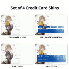 Load image into Gallery viewer, Violet Evergarden Violet Evergarden, Violet Evergarden  Credit Card Skins (4-in-1 Pack)

