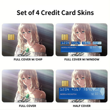 Load image into Gallery viewer, Violet Evergarden Violet Evergarden, Violet Evergarden, Violet Evergarden  Credit Card Skins (4-in-1 Pack)
