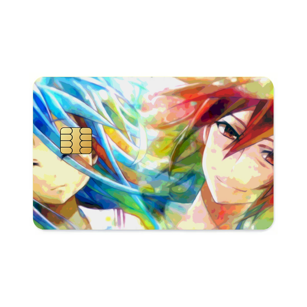 Watercolor (Sora/Shiro)  Credit Card Skins (4-in-1 Pack)