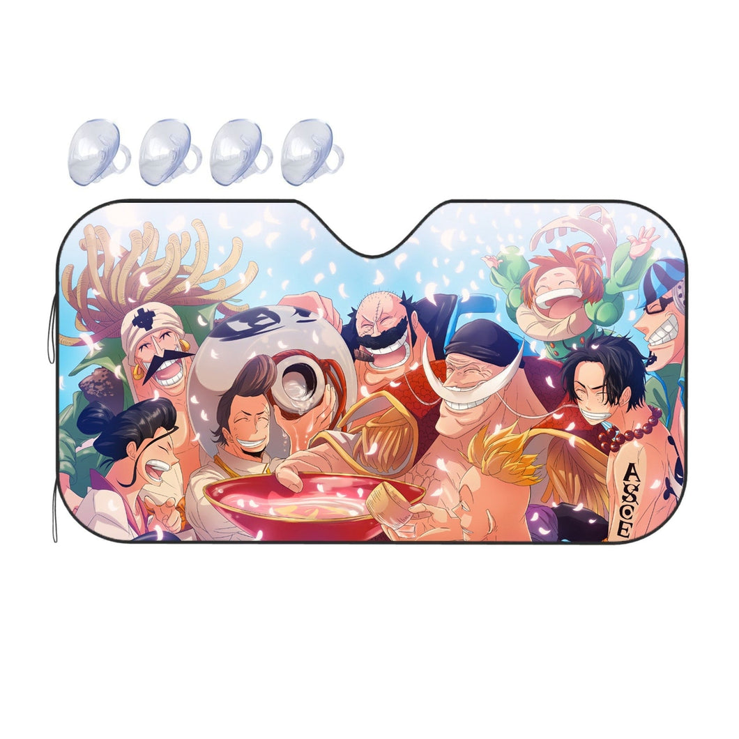 White Beard Pirate  Car Sunshade