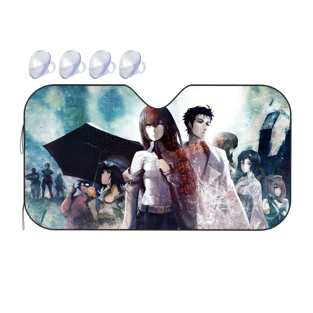 World Lines Clashing Car Sunshade