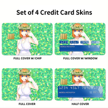 Load image into Gallery viewer, Yotsuba Nakano Credit Card Skins (4-in-1 Pack)
