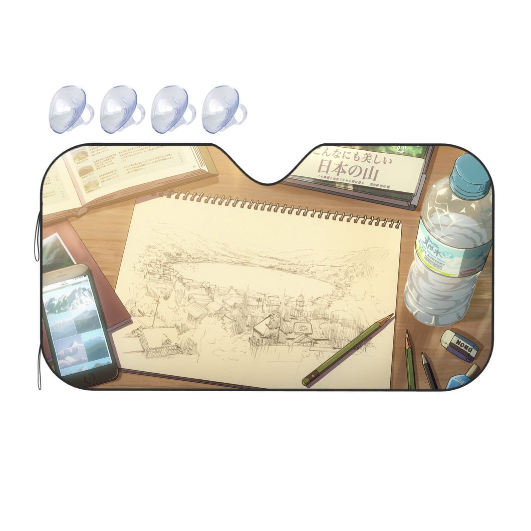 Your Name.  Car Sunshade