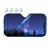 Your Name Mitsuha Miyamizu, Taki Tachibana  Car Sunshade