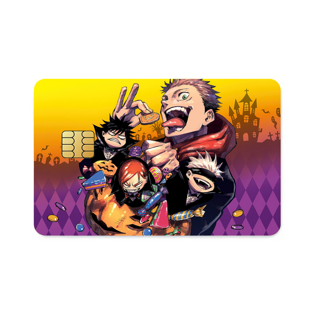 Yuji Itadori Satoru Gojo Nobara Kugisaki Megumi Fushiguro and Blindfold  Credit Card Skins (4-in-1 Pack)