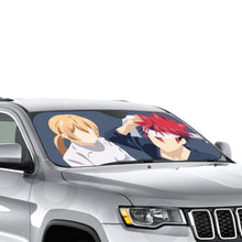 Load image into Gallery viewer, Yukihira Soma and Nakiri Erina from Food Wars : Shokugeki no Somafor Dekstop  Car Sunshade
