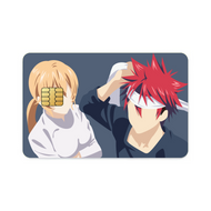 Yukihira Soma and Nakiri Erina from Food Wars : Shokugeki no Somafor Dekstop  Credit Card Skins (4-in-1 Pack)