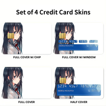Load image into Gallery viewer, Yukino Yukinoshita Credit Card Skins (4-in-1 Pack)
