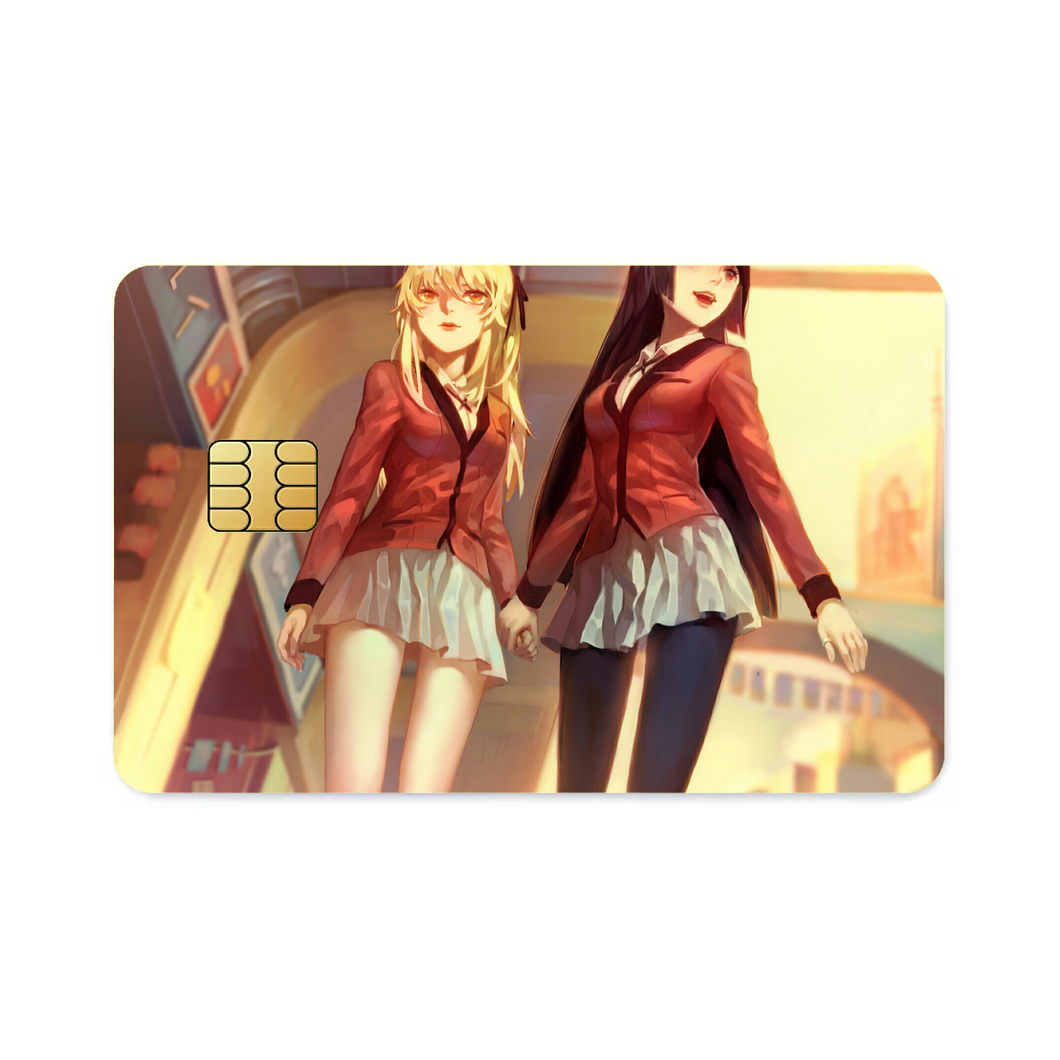 Yumeko Jabami and Mary Saotome Credit Card Skins (4-in-1 Pack)