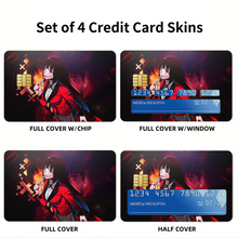 Load image into Gallery viewer, Yumeko Jabami Credit Card Skins (4-in-1 Pack)
