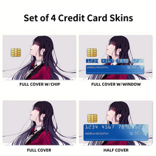 Load image into Gallery viewer, Yumeko Jabami  Credit Card Skins (4-in-1 Pack)
