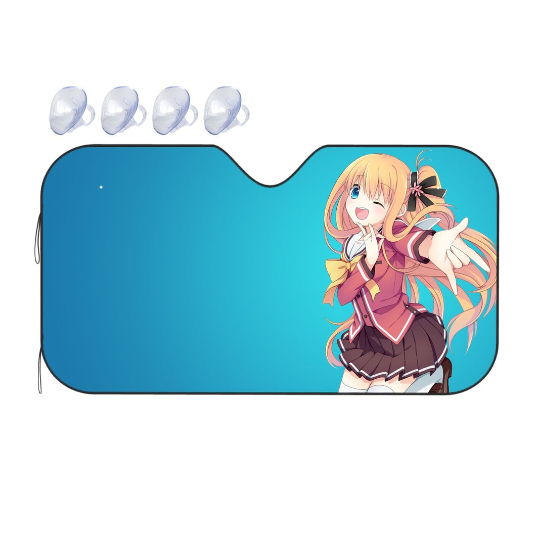Yusa Nishimori smiling Car Sunshade