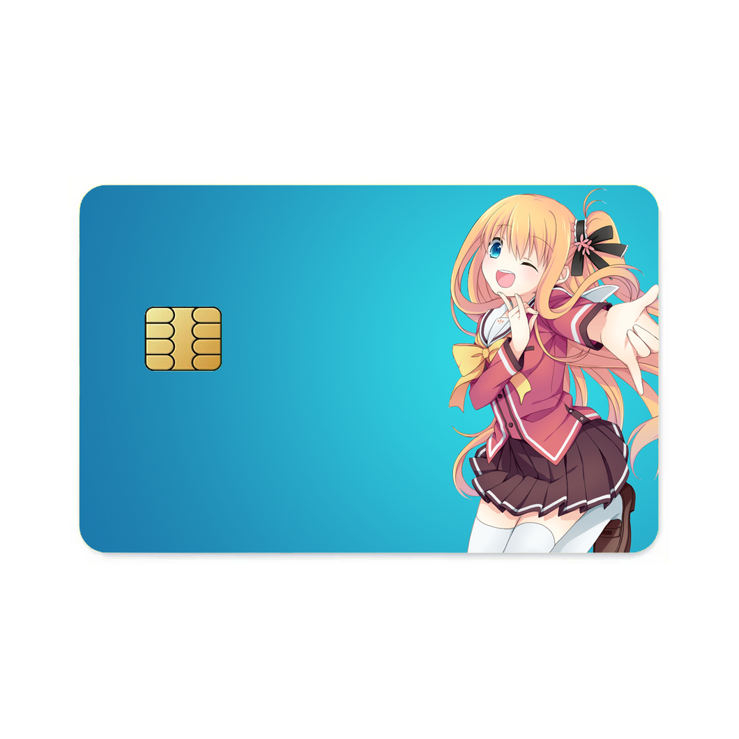 Yusa Nishimori smiling Credit Card Skins (4-in-1 Pack)