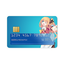 Load image into Gallery viewer, Yusa Nishimori smiling Credit Card Skins (4-in-1 Pack)
