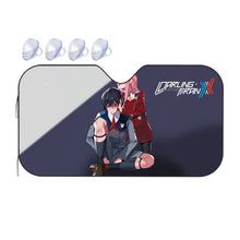 Load image into Gallery viewer, Zero Two and Hiro  Car Sunshade
