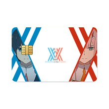 Load image into Gallery viewer, Zero Two and Hiro  Credit Card Skins (4-in-1 Pack)
