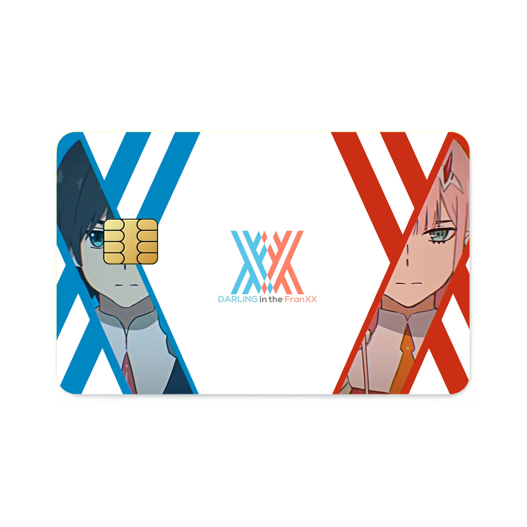 Zero Two and Hiro  Credit Card Skins (4-in-1 Pack)