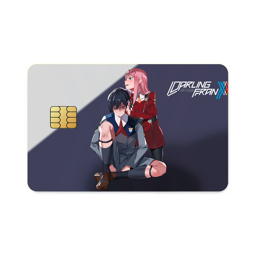Zero Two and Hiro  Credit Card Skins (4-in-1 Pack)