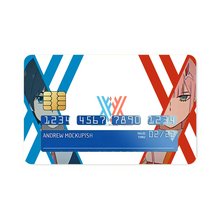 Load image into Gallery viewer, Zero Two and Hiro  Credit Card Skins (4-in-1 Pack)
