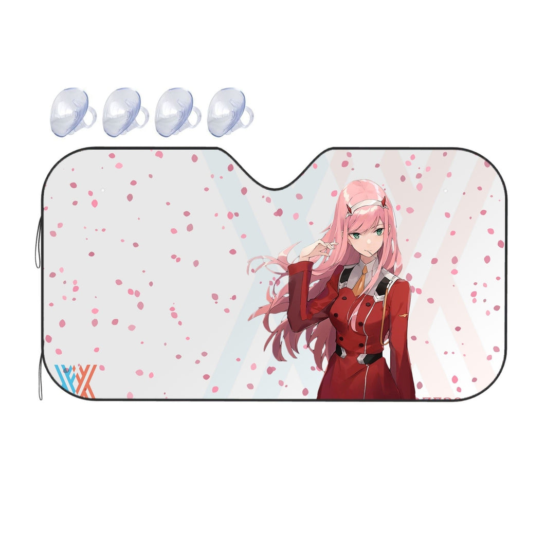 Zero Two Blossoms World  Car Sunshade
