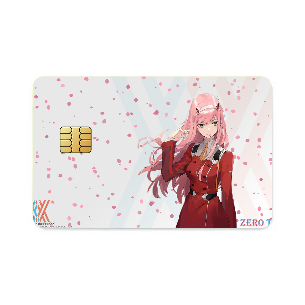 Zero Two Blossoms World  Credit Card Skins (4-in-1 Pack)