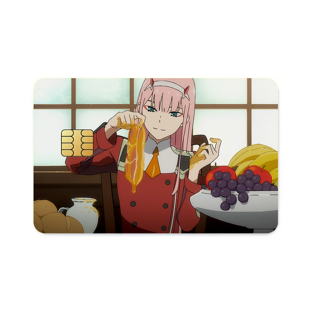 Zero Two's Honeyed Ham  Credit Card Skins (4-in-1 Pack)