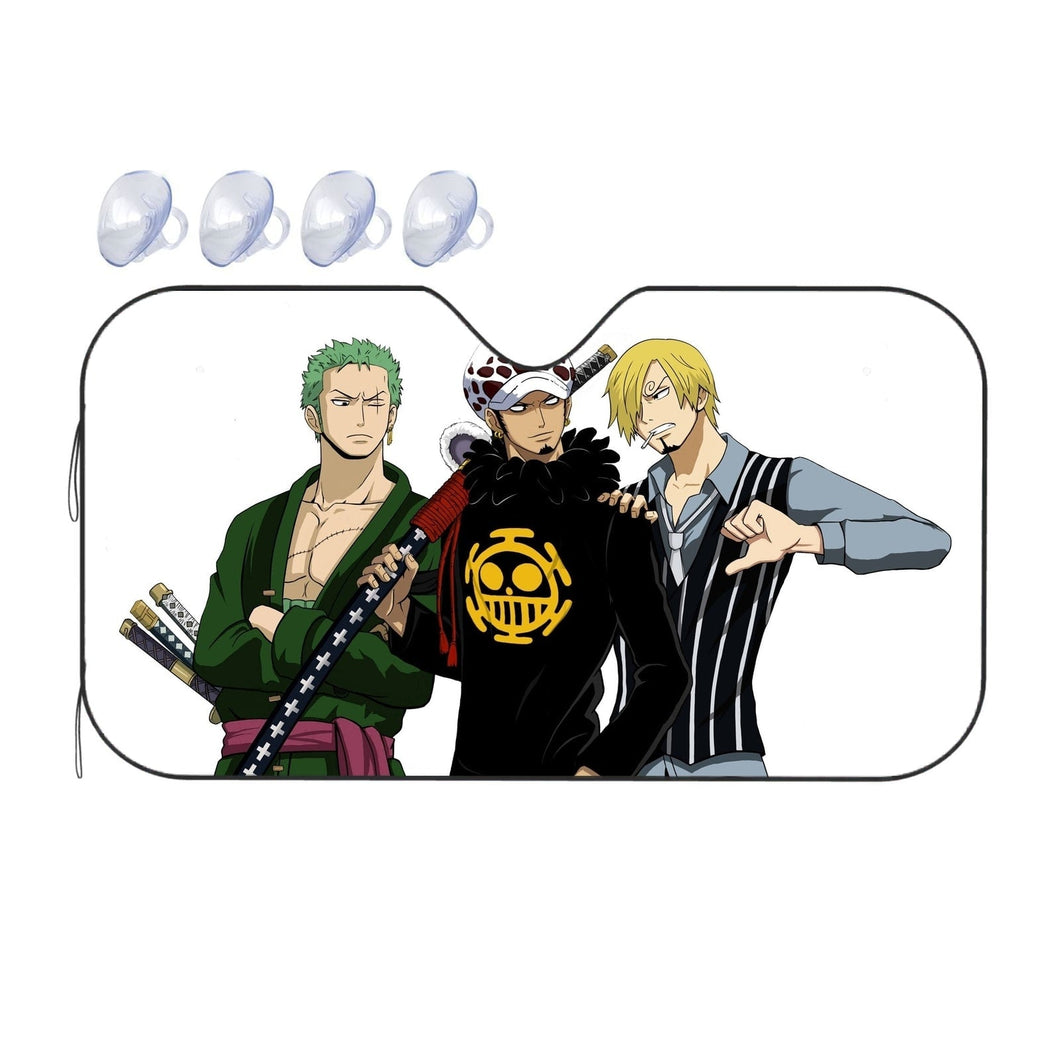 Zoro,Law and Sanji  Car Sunshade