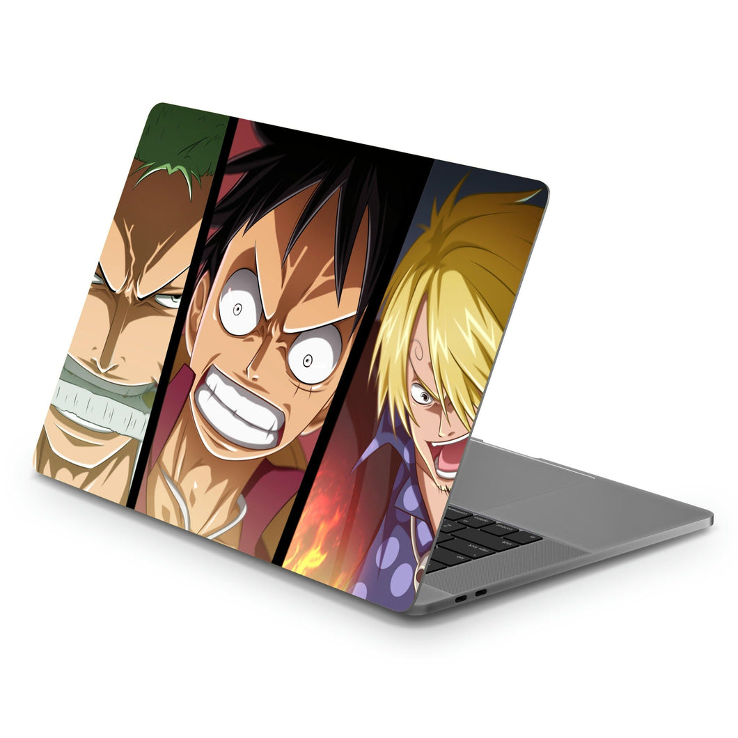 Zoro,Luffy and Sanji  Macbook Skin