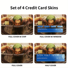 Load image into Gallery viewer, Zoro Roronoa  Credit Card Skins (4-in-1 Pack)
