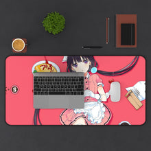 Load image into Gallery viewer, Blend S Maika Sakuranomiya Mouse Pad (Desk Mat) With Laptop
