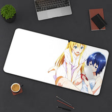 Load image into Gallery viewer, Gamers! Karen Tendou, Chiaki Hoshinomori Mouse Pad (Desk Mat) On Desk
