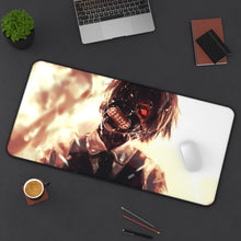 Load image into Gallery viewer, Kaneki Ken ( Tokyo Ghoul) Mouse Pad (Desk Mat) On Desk
